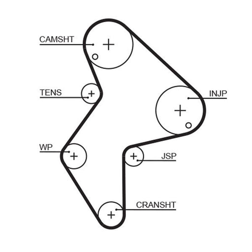 Gates Timing Belt Cambelt 149 Teeth 5249XS