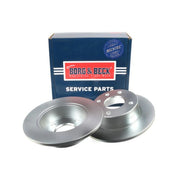 Borg & Beck 2 x Solid Front Brake Discs BBD4886-x2