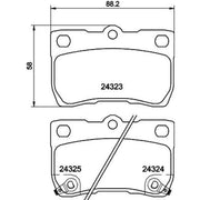 Mintex Rear Brake Pad Set MDB2728