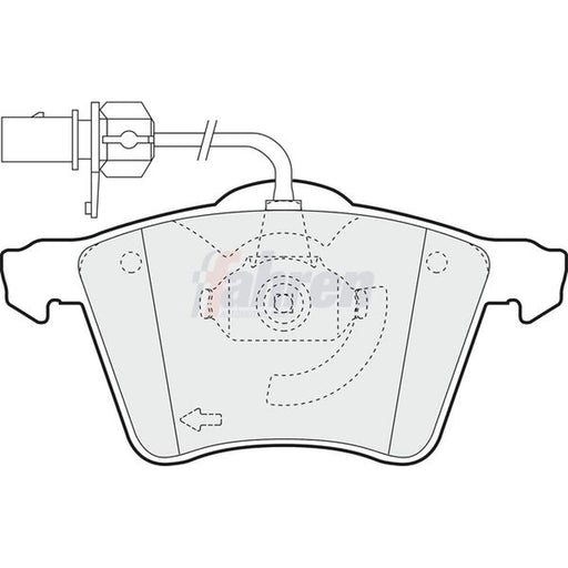 Fahren Front Brake Pad Set FBP3046