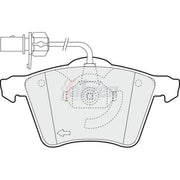 Fahren Front Brake Pad Set fits Ford Galaxy 1996-2006 1.9