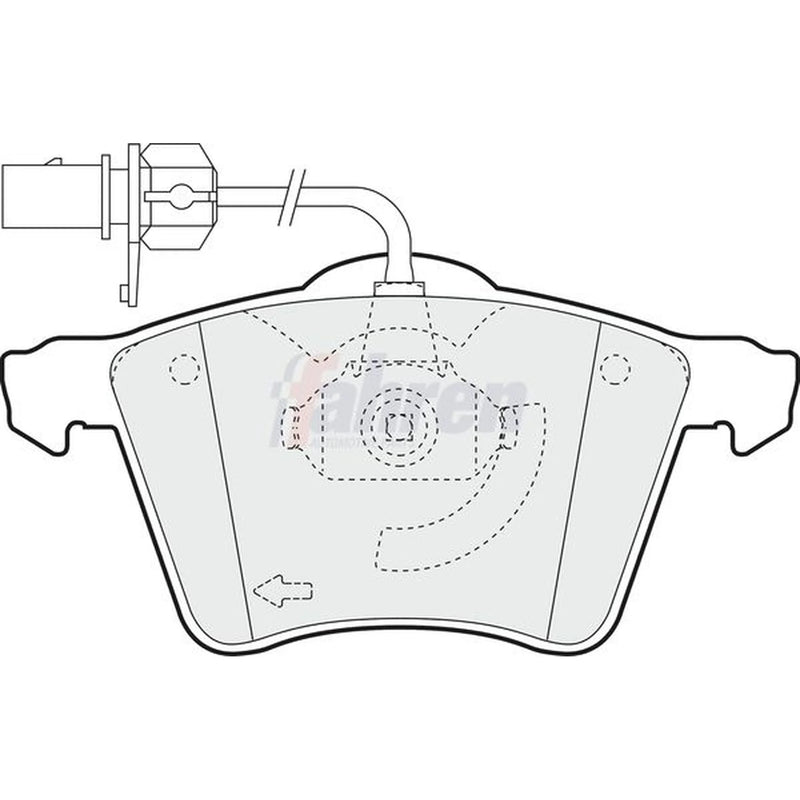 Fahren Front Brake Pad Set fits Ford Galaxy 1996-2006 1.9