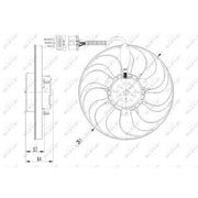 NRF Engine Cooling Fan Right 47398