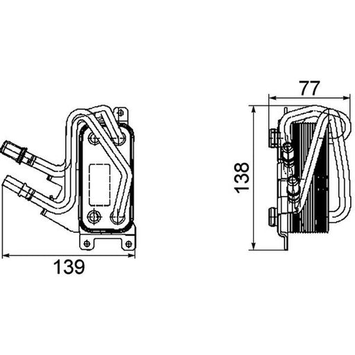 Mahle Engine Oil Cooler CLC 67 000P