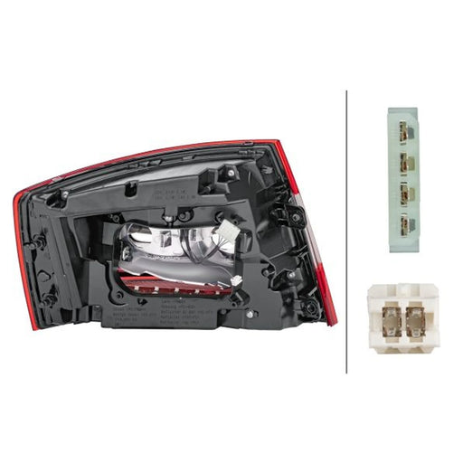 Hella Tail Light / Lamp P21W Right 2SK 012 881-061