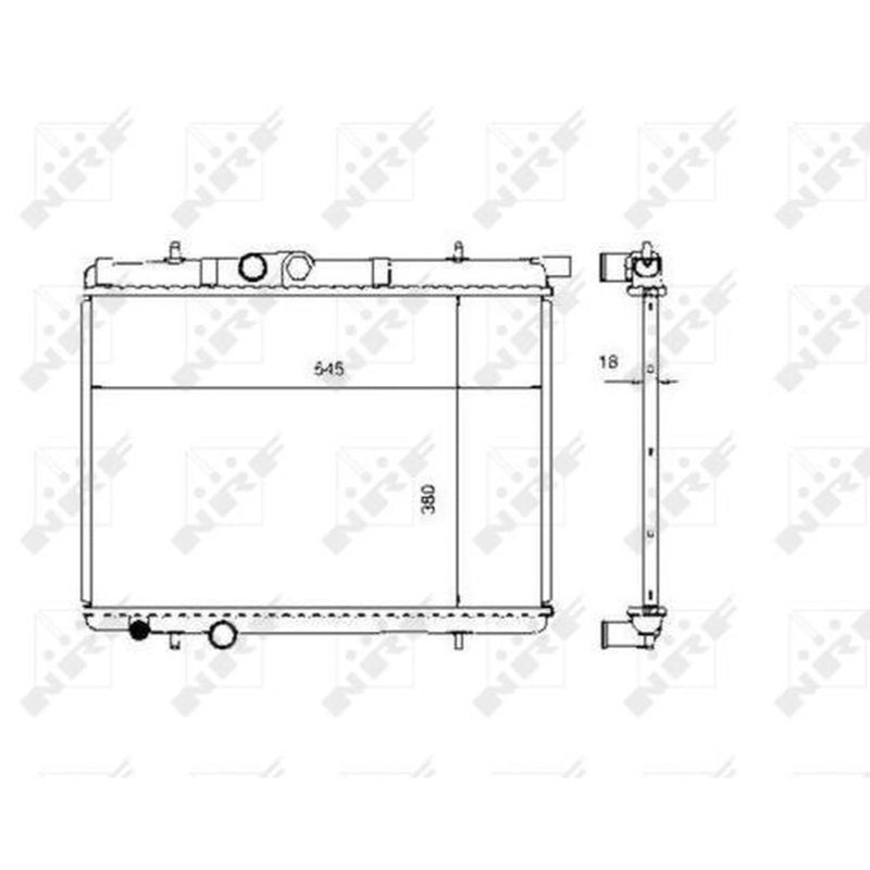 NRF Engine Radiator 509524