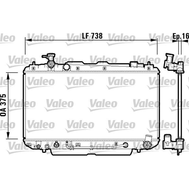 Valeo Engine Radiator 734183