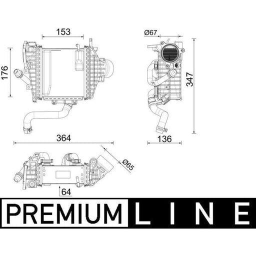Mahle Intercooler (Charge Air Cooler) CI 641 000P