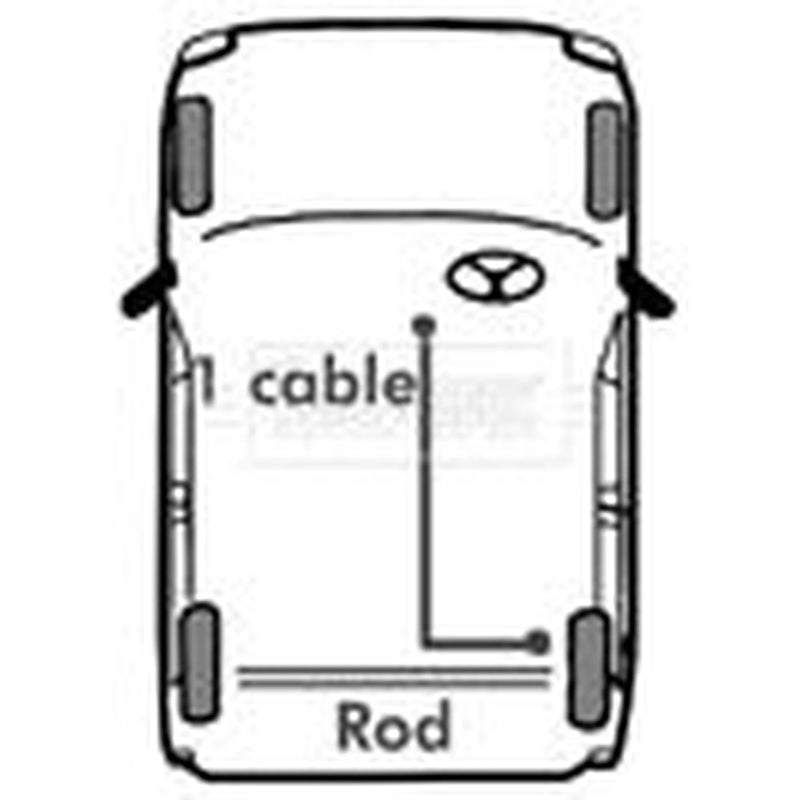 Borg & Beck Handbrake Cable Rear BKB1137
