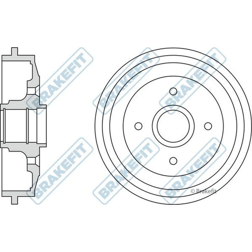 Apec Brake Drum Assembly Rear BDR9012