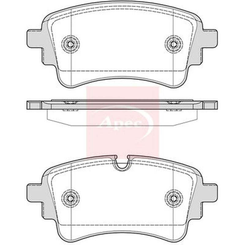 Apec Rear Brake Pad Set PAD2406