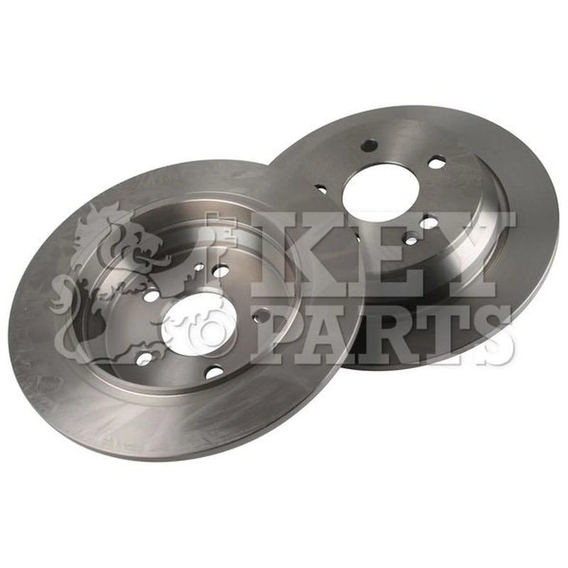 Key Parts 2 x Solid Rear Brake Discs KBD4489-x2