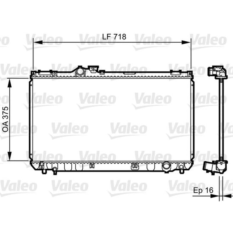 Valeo Engine Radiator 734498