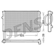 Denso Engine Radiator fits VW Passat B3/B4 1988-1997 1.6 1.8 2.0