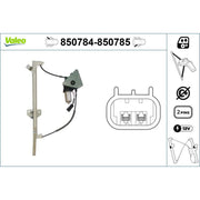 Valeo Electric Window Regulator Lifter Left Rear 850784