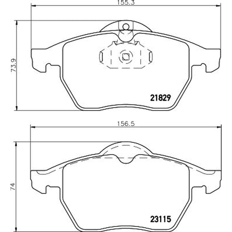 Mintex Front Brake Pad Set MDB1813