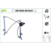 Valeo Electric Window Regulator Lifter Left Front 851640