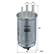 MANN-FILTER Fuel Filter Element WK 8069