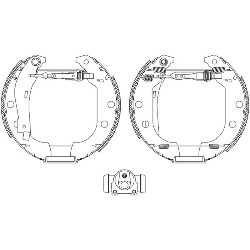 Mintex Brake Shoe Set Axle Kit MSP194