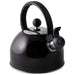 1.5l Black Boil It Stainless Steel Whistling Kettle - Via Mondo - Van Life Living