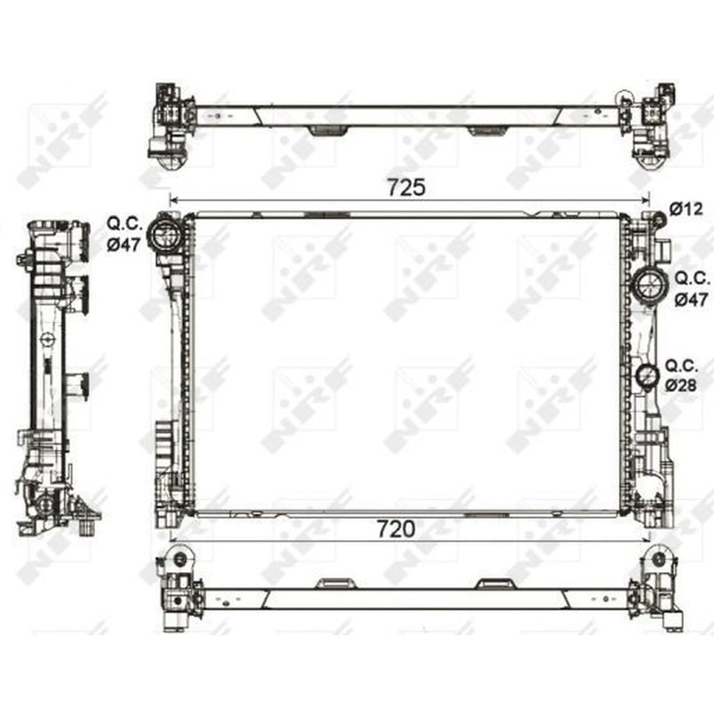 NRF Engine Radiator 53113