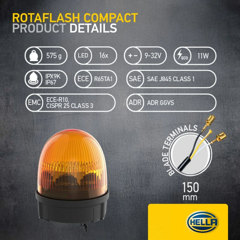 Hella Strobe-Type Beacon High 2XD 013 878-001
