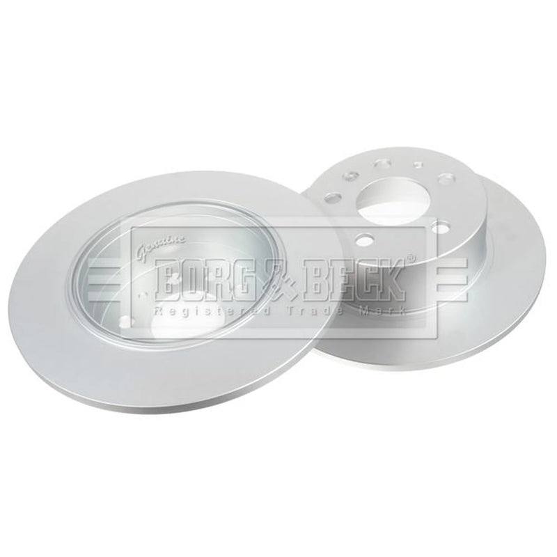 Borg & Beck 2 x Solid Rear Brake Discs BBD4825-x2