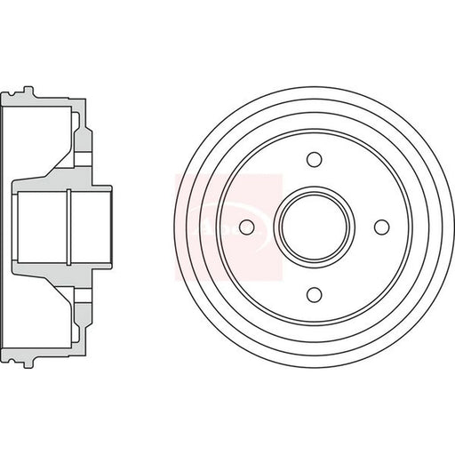 Apec Brake Drum Assembly Rear DRM9168