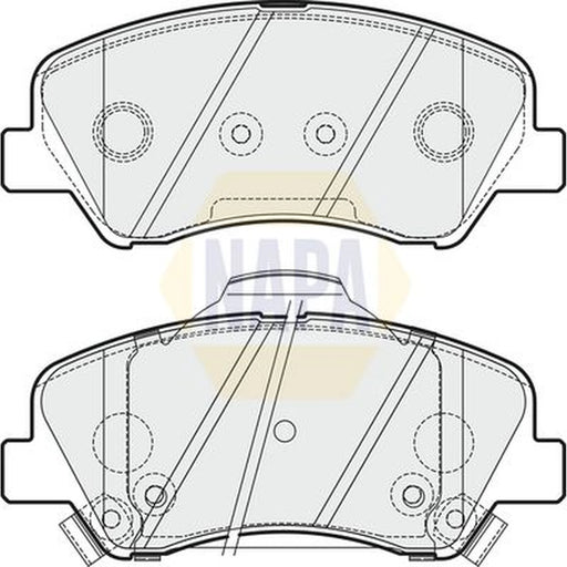 NAPA Front Brake Pad Set NBP1236