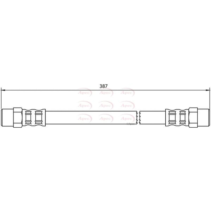 Apec Brake Hydraulic Hose Line inner HOS4039