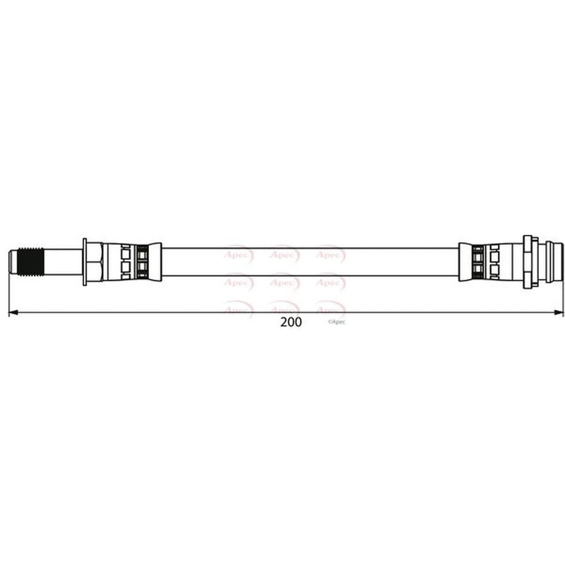 Apec Brake Hydraulic Hose Line outer HOS3920
