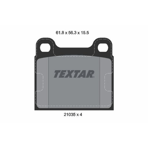 Textar Rear Brake Pad Set 2103501