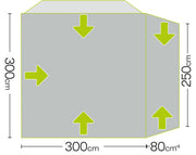 Quest Eagle Poled Drive Away Motorhome Awning (High : 240 - 270) - Quest Leisure - Van Life Living