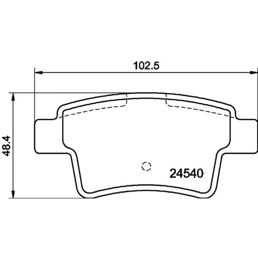 Mintex Rear Brake Pad Set MDB2892