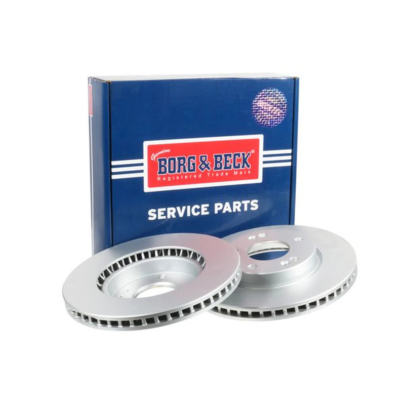 Borg & Beck 2 x Vented Front Brake Discs BBD6337-x2