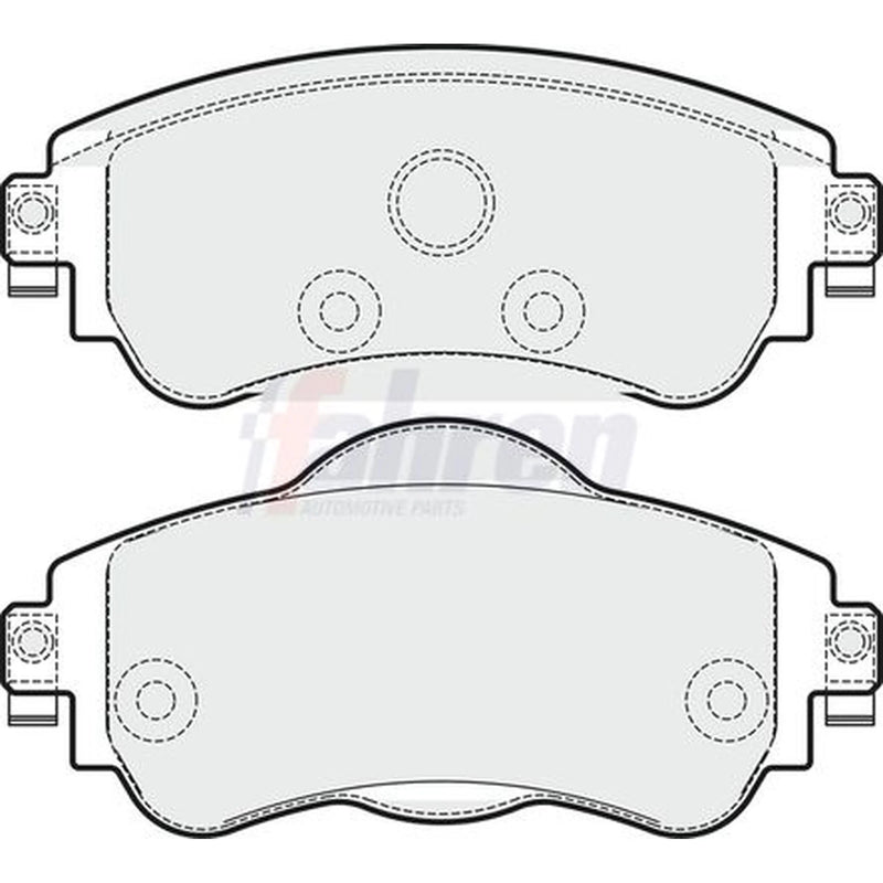 Fahren Front Brake Pad Set FBP3717