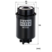 MANN-FILTER Fuel Filter Element WK 8102