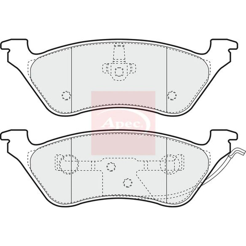 Apec Rear Brake Pad Set PAD1218