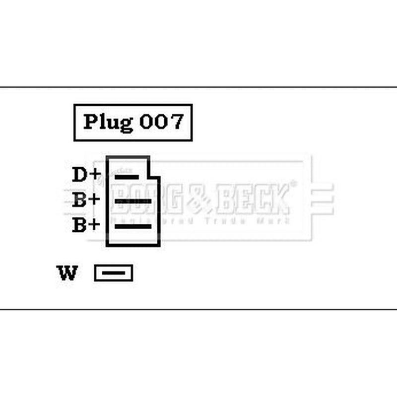 Borg & Beck Car Alternator 12V BBA2222