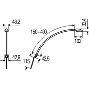 Hella Interiorlamp 400MM Silver Md9-31V 2JA inner 2JA 346 720-191 37DVM-14101
