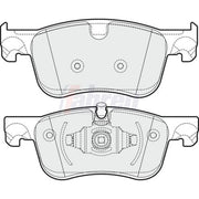 Fahren Front Brake Pad Set fits Citroën Berlingo 2018-2019 1.2 1.5 1.6