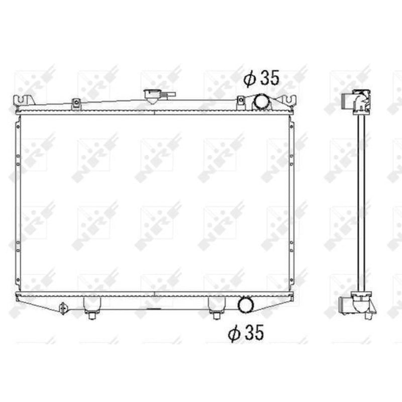 NRF Engine Radiator 516842