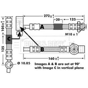 Borg & Beck Brake Hydraulic Hose Line Front Right BBH7149