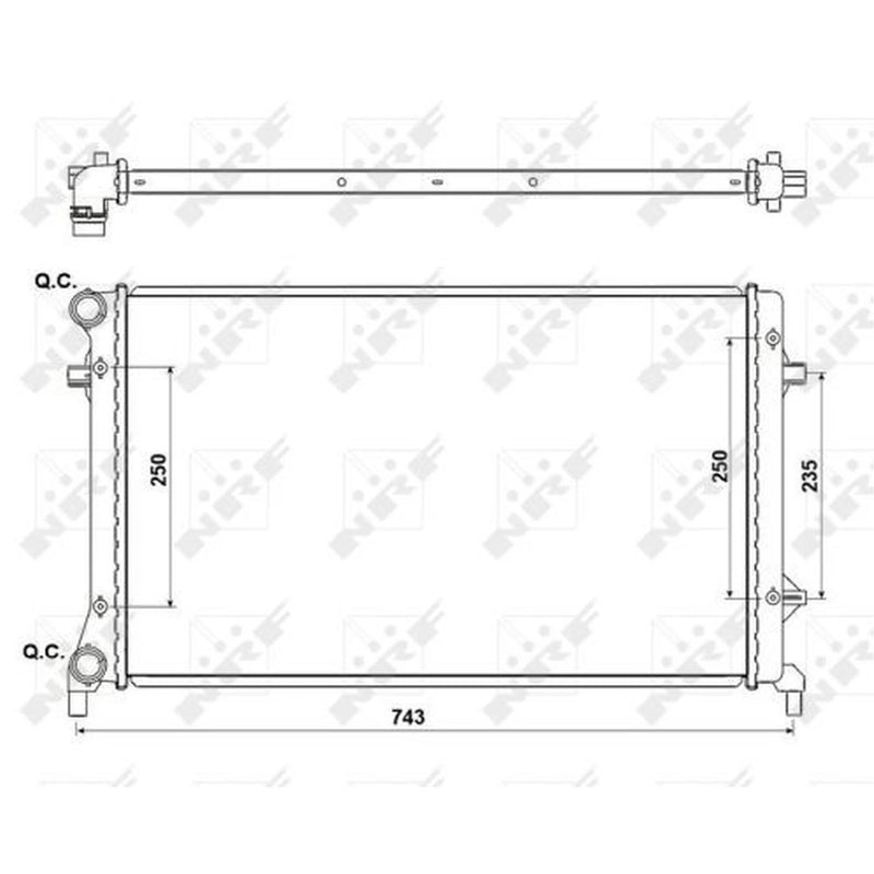 NRF Engine Radiator 53405A