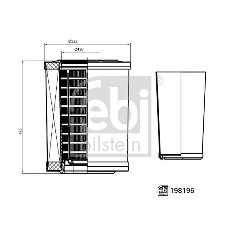 Febi Air Filter Kit 198196