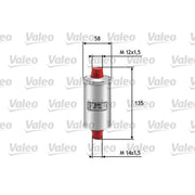 Valeo Fuel Filter Element 587200