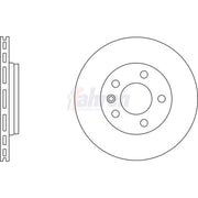 Fahren 2 x Vented Rear Brake Discs FBD6022-x2