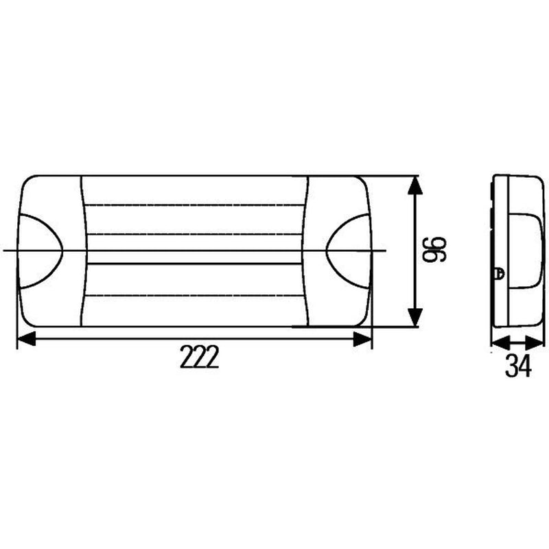 Hella Tail Light / Lamp LED Right 2SD 980 602-211