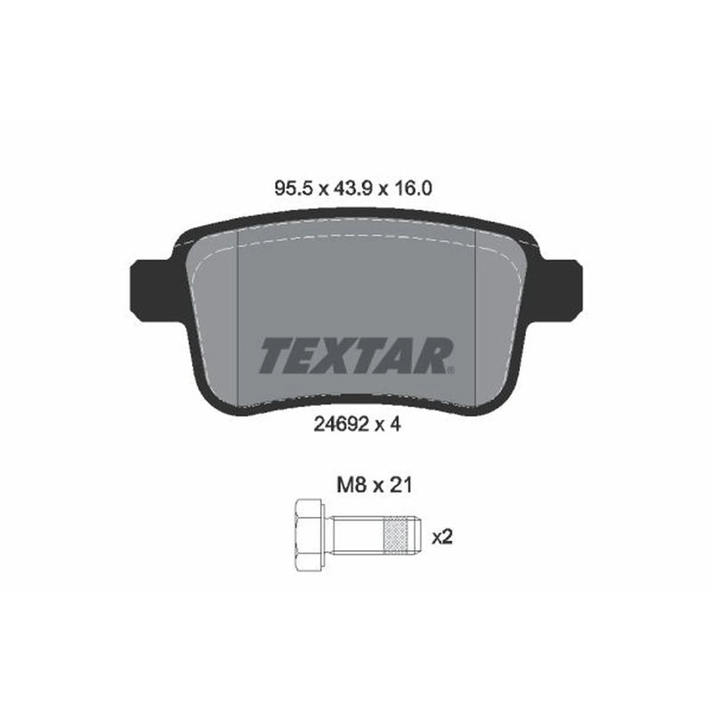 Textar Rear Brake Pad Set 2469204