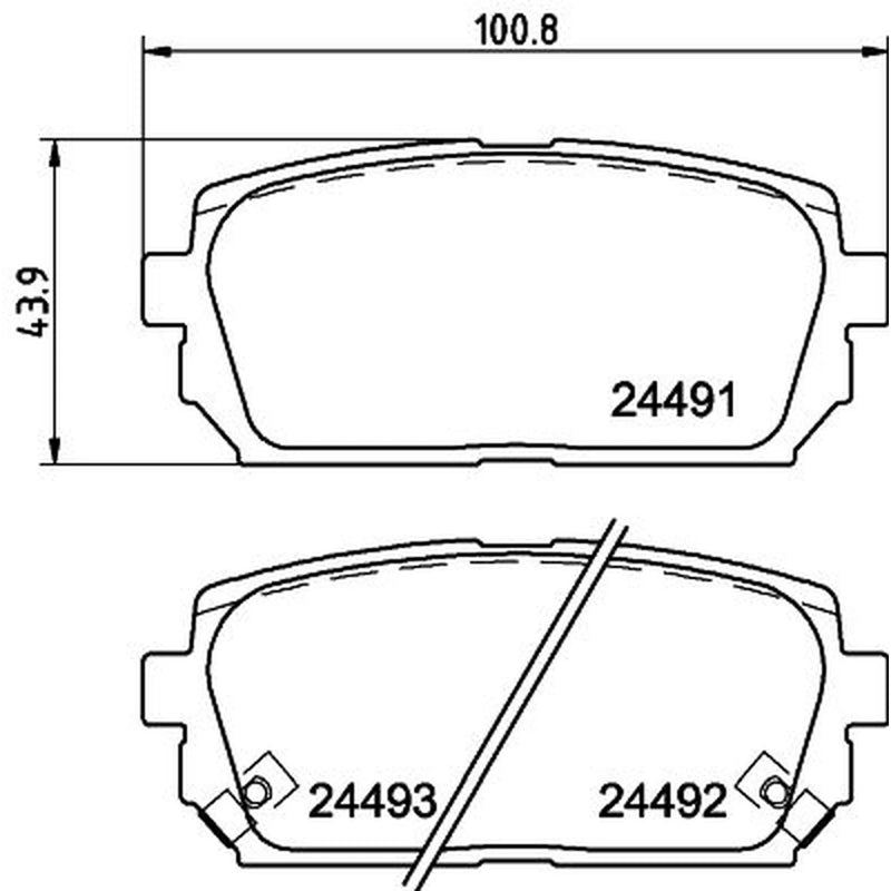 Mintex Rear Brake Pad Set MDB2866